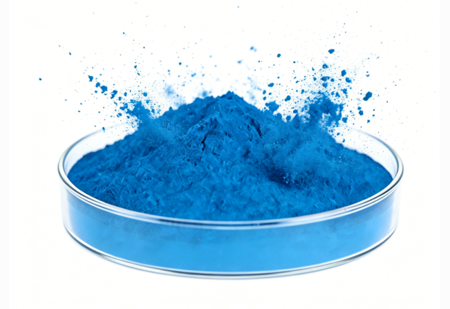 Poudre de spiruline bleue