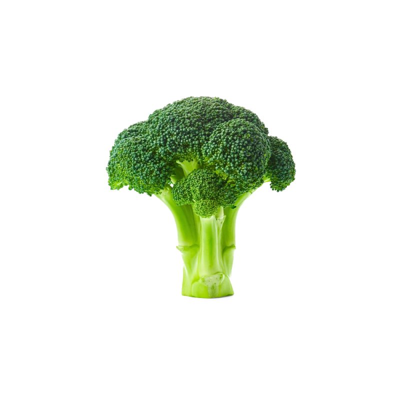 Macrophotographie de fleurettes fraîches de Brassica oleracea var. italica
