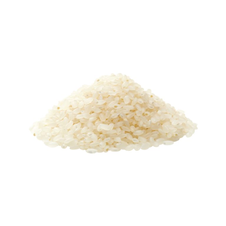 Gros plan sur la texture de la poudre de protéines de riz