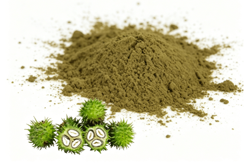 Fine milled Tribulus Terrestris Powder texture detail