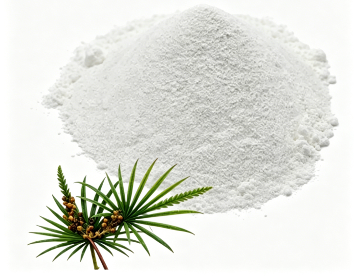 Dark brown Saw Palmetto Extract powder texture detail